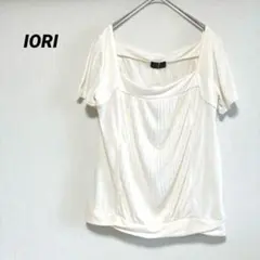 【新品未使用】 IORI イオリ　半袖　カットソー　アイボリー　Mのサムネイル