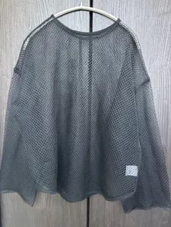 夏物セール　GRL メッシュ 長袖 トップス ブラック