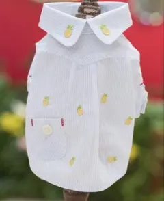 BULBU-BUブルブブ パイナップルシャツ サックス