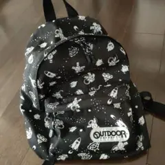 OUTDOOR　アウトドア　キッズ　リュック　黒