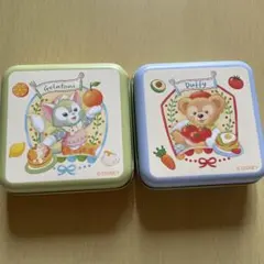 ディズニーワンダフルキッチン　ダッフィー&フレンズ　空き缶2点セット