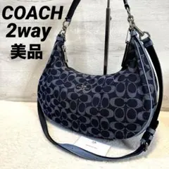 COACH コーチ　ワンショルダー　ハーフムーン シグネチャー柄 2026年最新】ハーフムーン コーチの人気アイテム - メルカリ