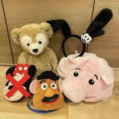 ⭐️11,800円相当⭐️ ディズニー　カチューシャ　パスケース　ファンキャップ