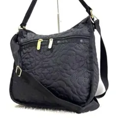 極美品✨レスポートサック パフィーブロッサムズ2way ブラック 大容量 金色