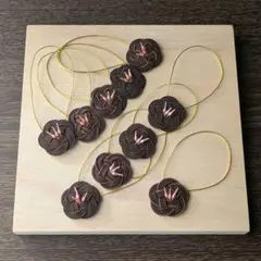 【再販無し】水引細工　梅結びゴム付き　チョコレート　バレンタイン　ラッピング