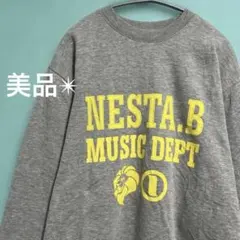美品✴︎NESTA.B グレー トレーナー オーバーサイズ　裏起毛