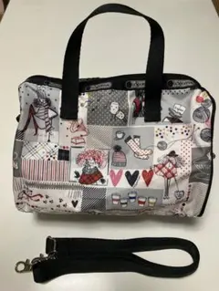 LeSportsac ショルダーバッグ マルチカラーハート柄