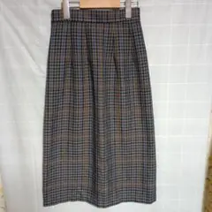 新品　GU チェック柄 タイトスカート ロング丈