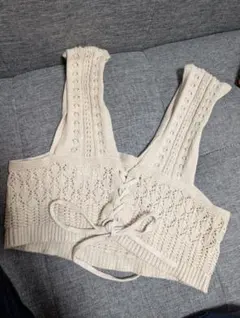 INGNI レース編みニットビスチェ