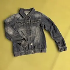 キッズ女の子　デニムジャケットシャツ