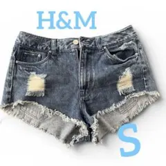 H&M DIVIDEDダメージデニムショートパンツ XS〜Sサイズのサムネイル