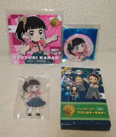 鬼滅の刃 東京ドームシティキーホルダー 缶バッジ コースター 栗花落カナヲ