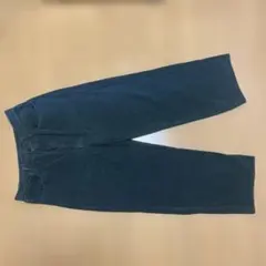 GU コーデュロイバギーパンツ ダークグリーン