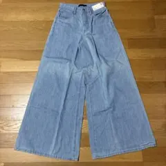 UNIQLO ワイドパンツ 24 (61cm) ライトブルー