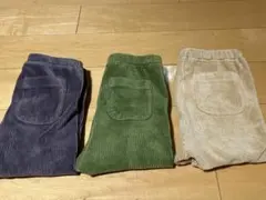 UNIQLO レギンス コーデュロイライク 10分丈 80cm 3色セット