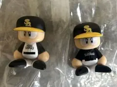 パワプロくん　フィギュア　ソフトバンクホークス2点セット