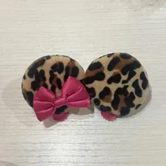 ディズニー　ヒョウ柄　ミニー　ピン