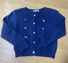 ファミリア  120cm  ネイビー  カーディガン