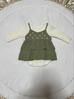 mamaraku フリルロンパース 80センチ