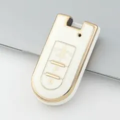 〇ダイハツ トヨタ キーケース キーカバー スライドドア ホワイト