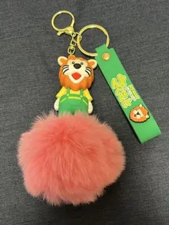 ライオン　ファー　キーホルダー　チャーム　沖縄　ご当地　キャラ　さくたろう　立体