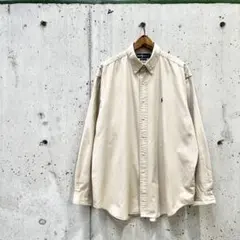 90s Ralph Lauren ベージュ ボタンダウンシャツ ラルフローレン