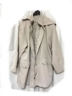 コート フード 取り外し キルティング F ベージュ