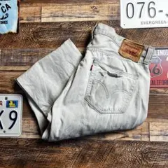 テ*ー様 Levi’s 501 デニムパンツ W36 L32 ライトグレー 古着