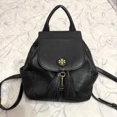 トリーバーチ ゴールド金具リュック ブラック 内側キルティング 極美品