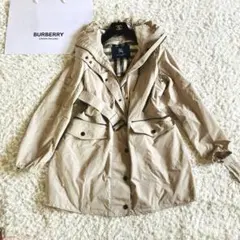 1480 バーバリーロンドン マウンテンパーカー ノバチェック　ベルト付き　L