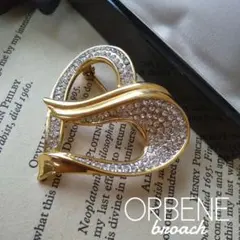 ORBENE オルベネ オープン ハートブローチ ゴールド 結婚式 母の日