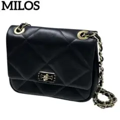 MILOS ミロス　BIGキルティングチェーンバッグ　ショルダーバッグ　2way