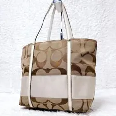 COACH Legacy Signature Stripe Tote Bag