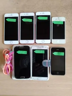 iPhone等中古スマホ7台 ジャンク