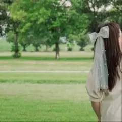 ブライダル　ベール　リボン