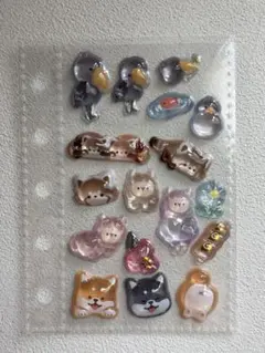 動物シリーズ　立体シール おすそ分け！固いタイプ