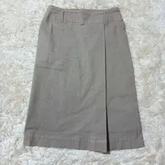 に*ん様 45R ミモレ丈スカート　千鳥格子柄　3サイズ ラップスカート風