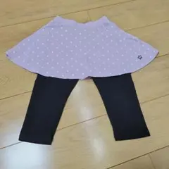 BABYDOLL ドット柄スカート付きレギンス 120