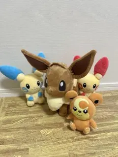 ポケモン ぬいぐるみ 4体セット イーブイ プラスル マイナン ヒメグマ