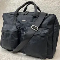 BURBERRY GOLF ゴルフバッグ 2way ノバチェック ナイロン 黒
