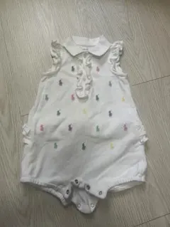 Ralph Lauren ホワイトロンパース 6M