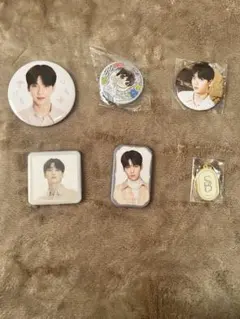 TXT スビン 缶バッジ、ネームキーホルダー