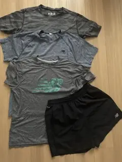 New Balance グレー Tシャツ 3枚➕ショートパンセット
