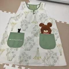 学研the bears' school 花柄エプロン くまの学校