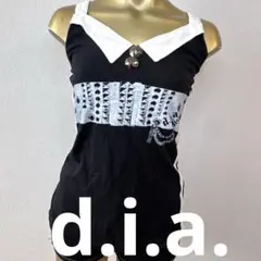 d.i.a.♡チェック柄エプロンキャミソール - メルカリ