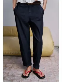 ZARA 編み込みベルト付きチノパンツ