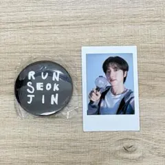 BTS JIN 缶バッジ & フォトカード