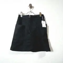 エムズエキサイト　スウェード風ミニスカート　黒　フリーサイズ
