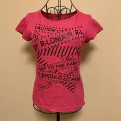R-LONDON 半袖Tシャツ ピンクのサムネイル