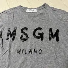 MSGM MILANO ロゴ Tシャツ グレーイタリア製のサムネイル